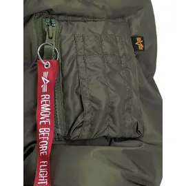 Alpha Industries MA-1 Emb. Logo Puffer grün L