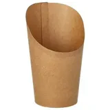 Papstar Wrap Cups Pappe 230 ml 10 cm x 6 cm x 8 cm 1000 St. Braun
