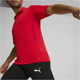 Puma teamGOAL Poloshirt Herren 01 red/white/fast red M