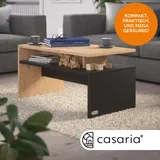 CASARIA Couchtisch Sacramento Holz/Grau 95x55x50cm