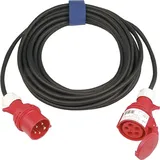 Fp - Cee-verlängerung 32 A 400 V 25m H07rn-f 5x4 Mm2 Schwarz Ip44