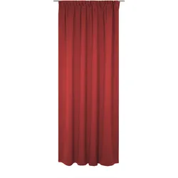 Vorhang WIRTH "Newbury", rot, B:130cm H:195cm, Baumwolle, Polyester, Gardinen, nach Maß