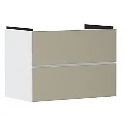 hansgrohe Xevolos E Waschtischunterschrank 54178390 780x555x475mm, 2 Schubladen, mattweiß, bronze Struktur