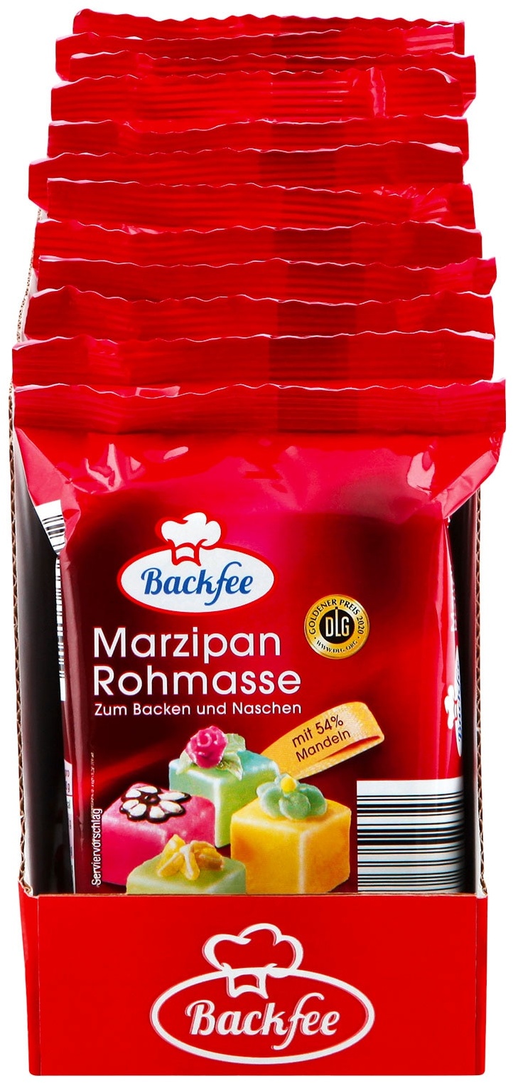 Backfee Marzipan-Rohmasse 200 g, 12er Pack