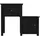 vidaXL Nachttisch 2 Stk. 79,5 x 38 x 65,5 cm Schwarz