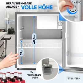STILLSTERN Mini Kühlschrank 45 l 850 mm hoch