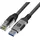 TECHLY Netzwerkkabel Techly ICOC U3A-RJ45-020 2 m Cat6 USB-A nach RJ-45