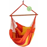 Denana Hängestuhl Hängesessel Acerola rot gelb aus 100 %