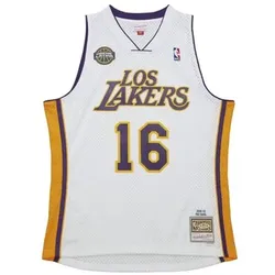 Mitchell And Ness  Unterhemden Maillot Los Angeles Lakers Pau Gasol 2008  in Weiss, EU S