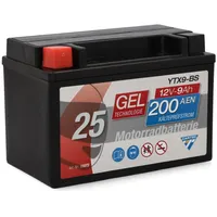 CARTEC Gel Motorradbatterie YTX9-BS 8Ah 135A