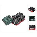 Metabo 18 V Basis Set 4x Akku 10,0 Ah LIHD + ASC 145 Ladegerät CAS System