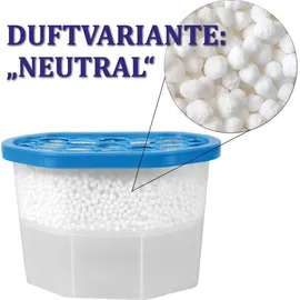 bc-agentur Luftentfeuchter Raumentfeuchter inkl. 230g Granulat, bis 50m2 Raumgröße und 550ml Flüssigkeit aufnahmefähig wiederverwendbar