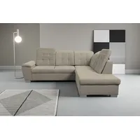 werk2 Ecksofa WERK2 "Bonny inkl. Kopfteilverstellung, Bettfunktion, Stauraum, Breite 265cm", beige, B:265cm H:103cm T:215cm, 100% Polyester, Sofas, Ecksofa, Komfortwunder mit Schlaffunktion, verstellbarem Kopfteil & Stauraum.