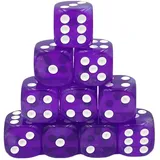 Dice4friends Würfelset D6 Galaxy: Purple Borealis (12)