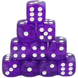 Dice4friends Würfelset D6 Galaxy: Purple Borealis (12)