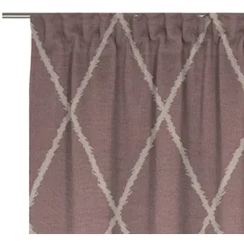 ADAM Audio Vorhang ADAM "Casket Valdelana Light" Gr. 1, rot (dunkelrot), B:142cm H:145cm, Jacquard, Baumwolle, Gardinen, aus 100% Bio-Baumwolle