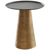 KADIMA DESIGN Beistelltisch Schwarz 40x40x45 cm Anstelltisch Aluminium, | Gr.: onesize