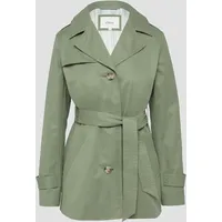 S.Oliver - Kurzer Trench mit Gürtel, Damen, Grün, 42