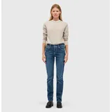 MAC Jeans Mac Damen Jeans Slim Fit Carrie Pipe in blauem New Basic-D42 / L28