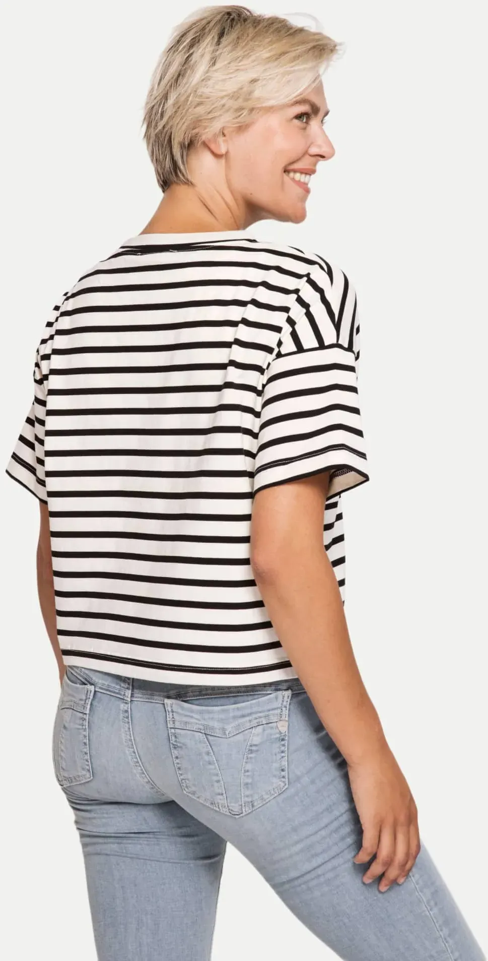 T-Shirt mit Streifen ZHGADY Mehrfarbig S