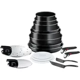 Tefal L1599702 Ingenio Easy On Kochgeschirr 17-tlg. schwarz - Schwarz