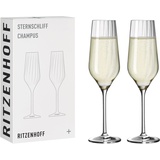 Ritzenhoff & Breker Ritzenhoff Champagnerglas Sternschliff Kristallglas