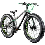 Galano 26 Zoll Fatbike Fatman Mountainbike MTB Hardtail 4.0 fette Reifen Fahrrad (Grau)