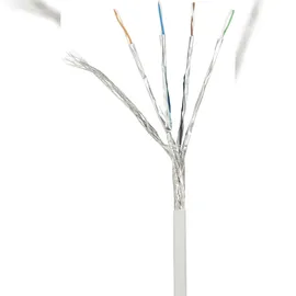 Renkforce RF-4145280 RJ45 Netzwerkkabel, Patchkabel CAT 6a S/FTP 0.50 m Grau mit Rastnasenschutz, Flammwidrig 1 St.