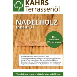 KAHRS Terrassenöl, Nadelholz, UV Natur, 3 L, PET-Kanister