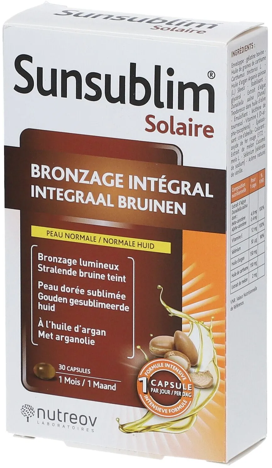 nutreov Sunsublim® Bronzage Integral