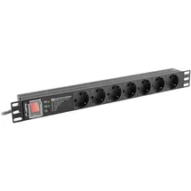 LANBERG PDU-PRO-07F-0200-BK Stromverteilereinheit 6 AC-Ausgänge 1U USV Zubehör