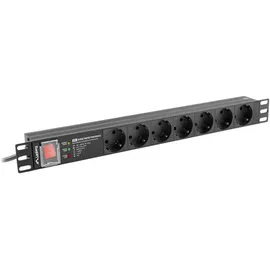 LANBERG PDU-PRO-07F-0200-BK Stromverteilereinheit 6 AC-Ausgänge 1U USV Zubehör