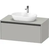 Duravit Waschtischunterschrank 1 Auszug 100 x 55 x 46 cm Betongrau Matt