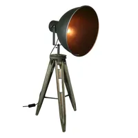 Lüllmann STATIV STEHLEUCHTE STUDIOLAMPE STEHLAMPE SPOT Schwarz/Gold Lampe H