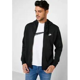 Nike Sportswear Club Herren-Kapuzenjacke Black/Black/White L