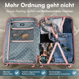 Xonic 4-Rollen Cabin 56 cm / 0 l beige/pink