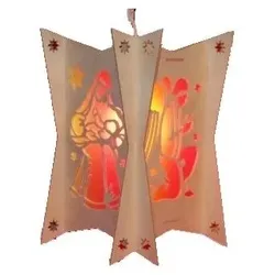 Vorlage Sternlaterne Maria mit Kind, selbstklebend, 19 x19 x25 cm