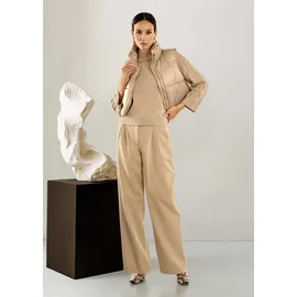 Madeleine Sommerweste mit Glanz-Finish in beige, | Gr.: 42
