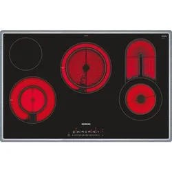 Siemens ET845FCP1D, iQ300, Elektro-Kochfeld, 80 cm, Schwarz, Mit Rahmen aufliegend