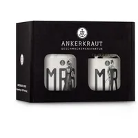 Ankerkraut Hochzeits-Box, Salz & Pfeffer als Geschenk, im Korkenglas (Mr. & Mrs.)