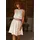 LASCANA Sommerkleid Partykleid Beige-Goldfarben 36