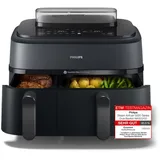 Philips 5000 Series Steam Airfryer Dual Basket NA550/00 Schwarz