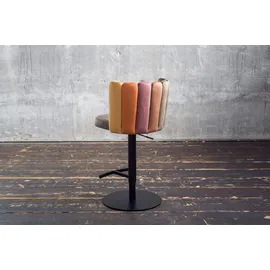 KAWOLA Barhocker JADA höhenverstellbar drehbar 1er Set Velvet Braun