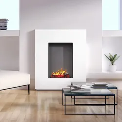 Noble Flame SUVA 950 BS [Opti-myst Elektrokamin mit Heizung]: Weiß - Schwarz, pulverbeschichtet