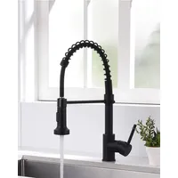 Schwarz Wasserhahn Küche mit Brause 360° Küchenarmatur Mischbatterien für Küche