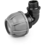 Bradas 90° PE-Rohrbogen 20 mm Außengewinde 3/4"