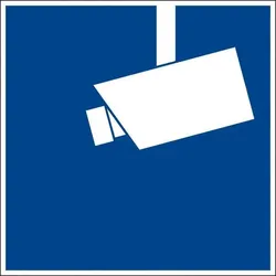 SafetyMarking® Hinweisaufkleber Hinweis Videoüberwachung 10 cm x 10 cm