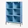 [en.casa] Bücherregal Colwyn 120 x 80 x 30 cm Blau