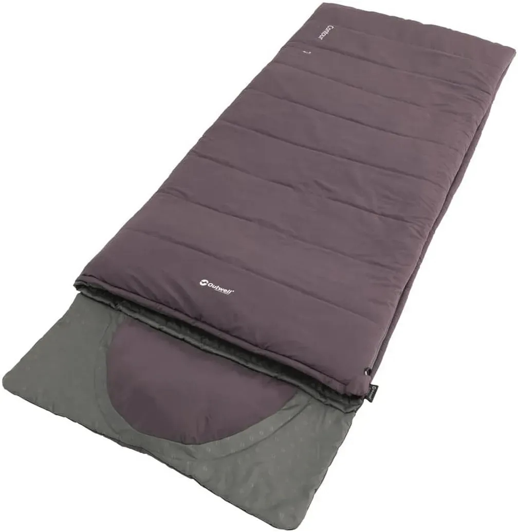 Outwell Contour Schlafsack, Dark Purple, Rechts