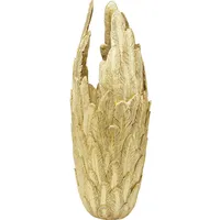 Kare DESIGN Vase Feathers 91 cm Polyresin Gold M (Medium)